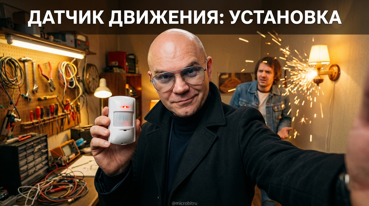    Как правильно установить и настроить датчик движения для освещения. as7