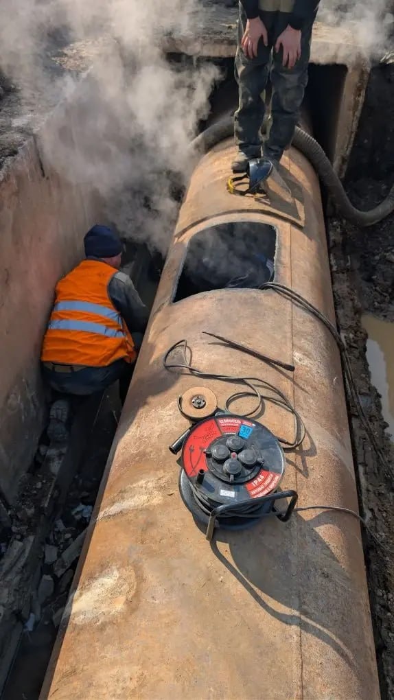 Ход работ по восстановлению.