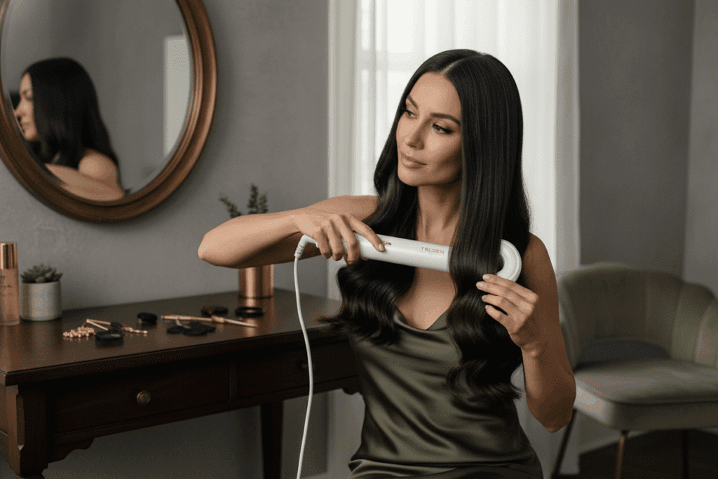    Как убрать секущиеся кончики без стрижки: полировка волос в домашних условиях с помощью стайлера TELZEN