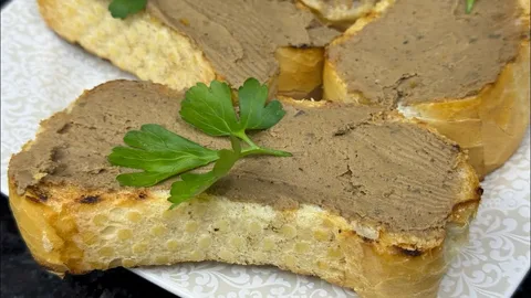 Паштет из куриной печени с чесноком