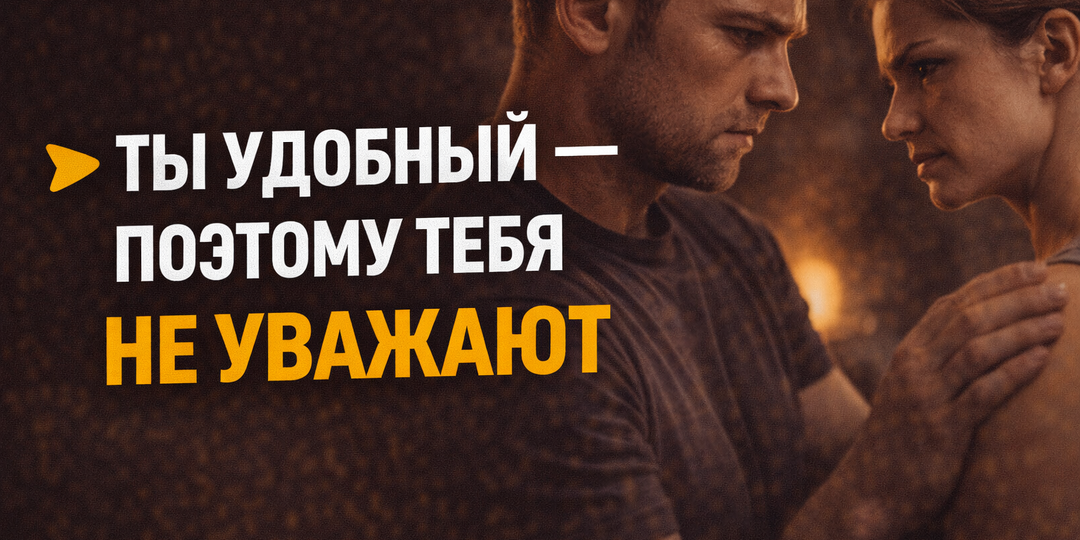 Ты удобный — поэтому тебя не уважают