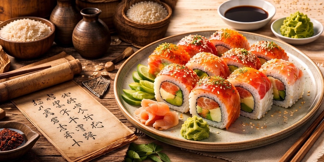 Рецепт Роллов: история японского фастфуда, покорившего мир, и домашний рецепт 🍣✨