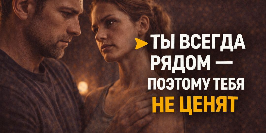 Она не ценит тебя — потому что ты всегда рядом