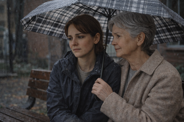 И где-то в городе есть маленькая женщина в тёплом пальто, которая сказала правду незнакомому человеку под дождём.