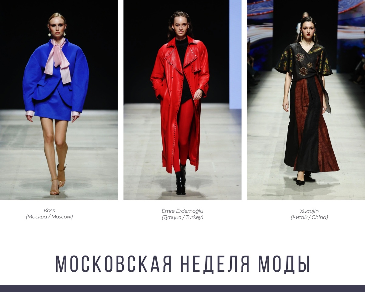 Коллекции представленных брендов на Московской неделе моды 2026. Источник фото: moscowfashion.ru Фотоколлаж автора статьи