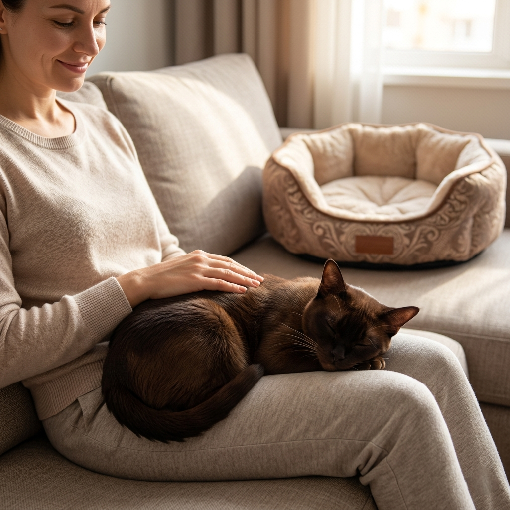 Купили ортопедическую лежанку, а кот всё равно спит на вас? Он не издевается, у него есть причины. Тепло, безопасность, ваш запах — и да, контроль над вашими передвижениями. Разбираем кошачью логику в блоге «Жизнь с лапками» 🐱❤️