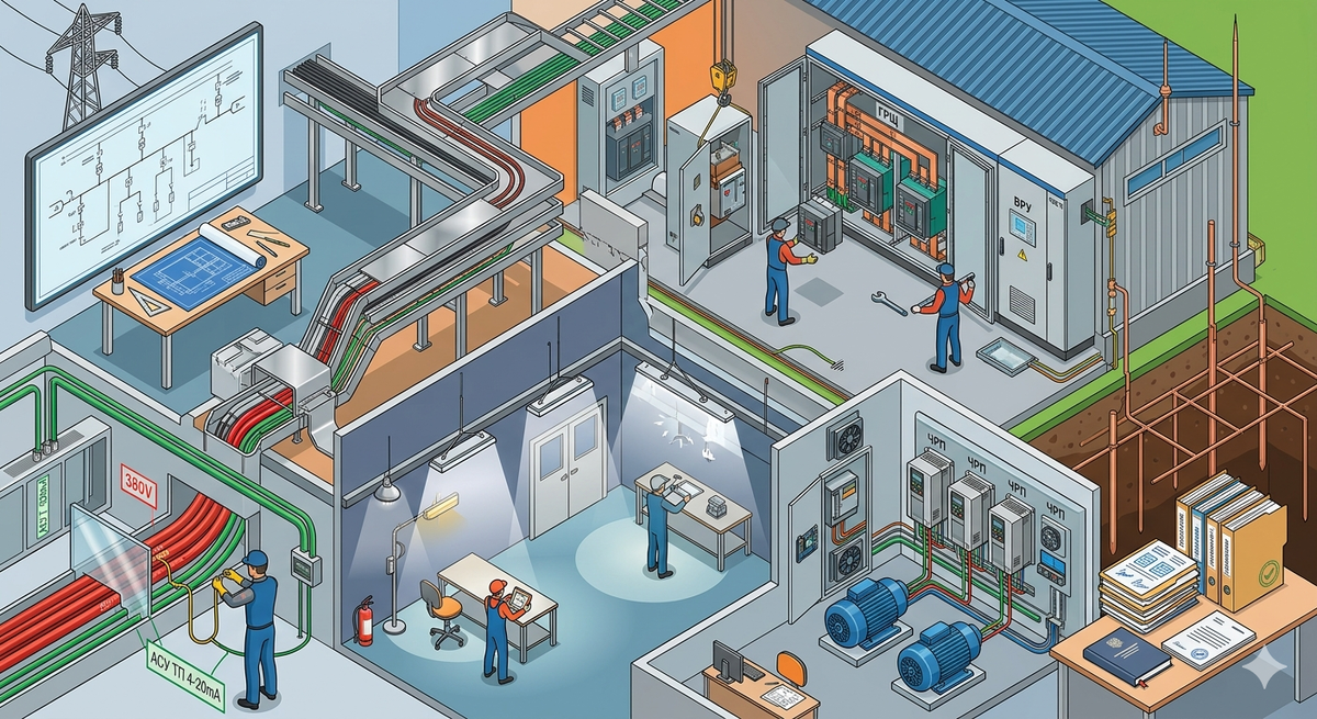 Профессиональный электромонтаж от ООО «Альянс Автоматика»