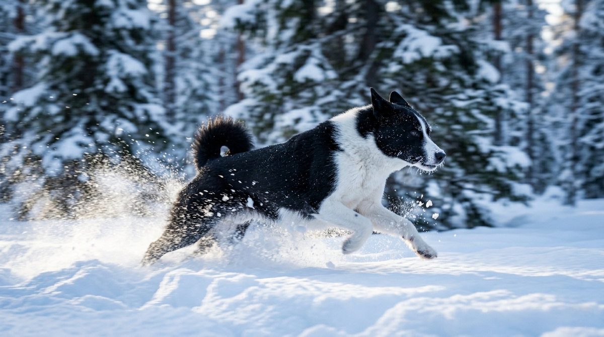Карельская медвежья собака рождена для того чтобы быть идеальным спутником на охоте.