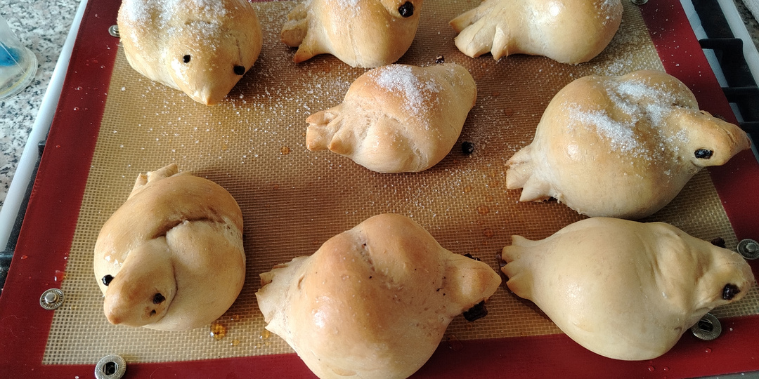 Жаворонки. Тесто на компоте.