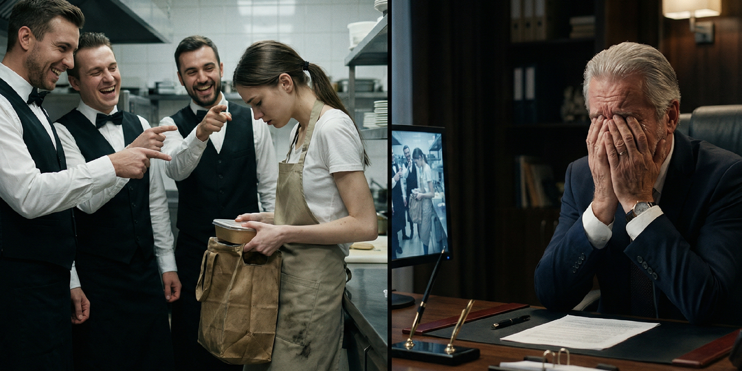 Посудомойка каждый вечер забирала остатки с кухни. Когда шеф тайно проследил за ней, он взялся за голову…