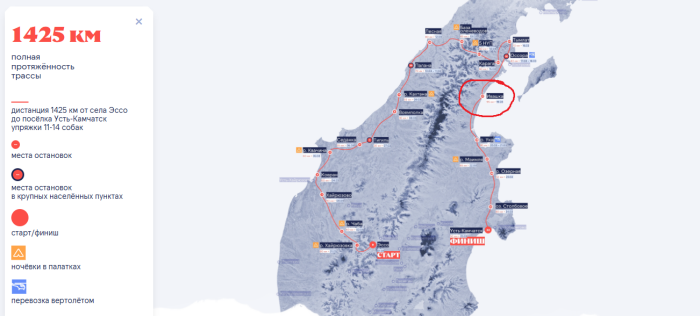 Кружком на карте отмечено коварное село Ивашка / скриншот главной страницы сайта «Беренгия.РФ»
