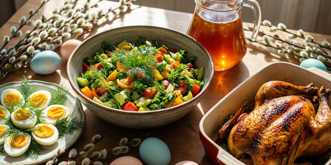 4 рецепта на Пасху: закуски, салаты, горячее и взвар — всё просто и вкусно