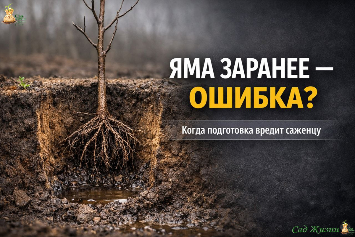 Почему «яма заранее» иногда губит саженец: ошибка, о которой редко говорят