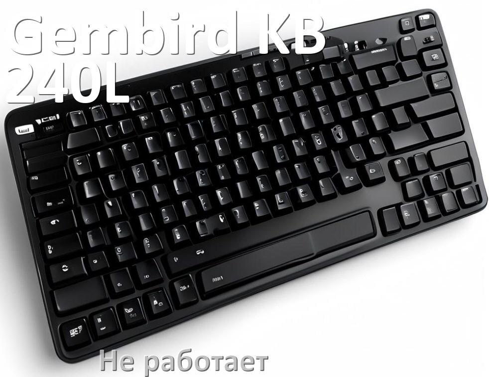 
Почему не работает клавиатура Gembird KB-240L на компьютере и не печатает
