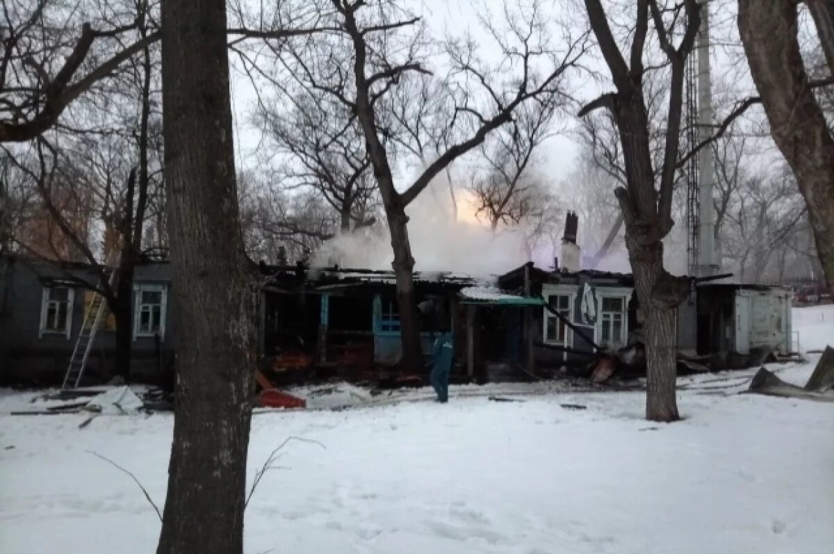    В Самарском Загородном парке сгорела база проката лыж