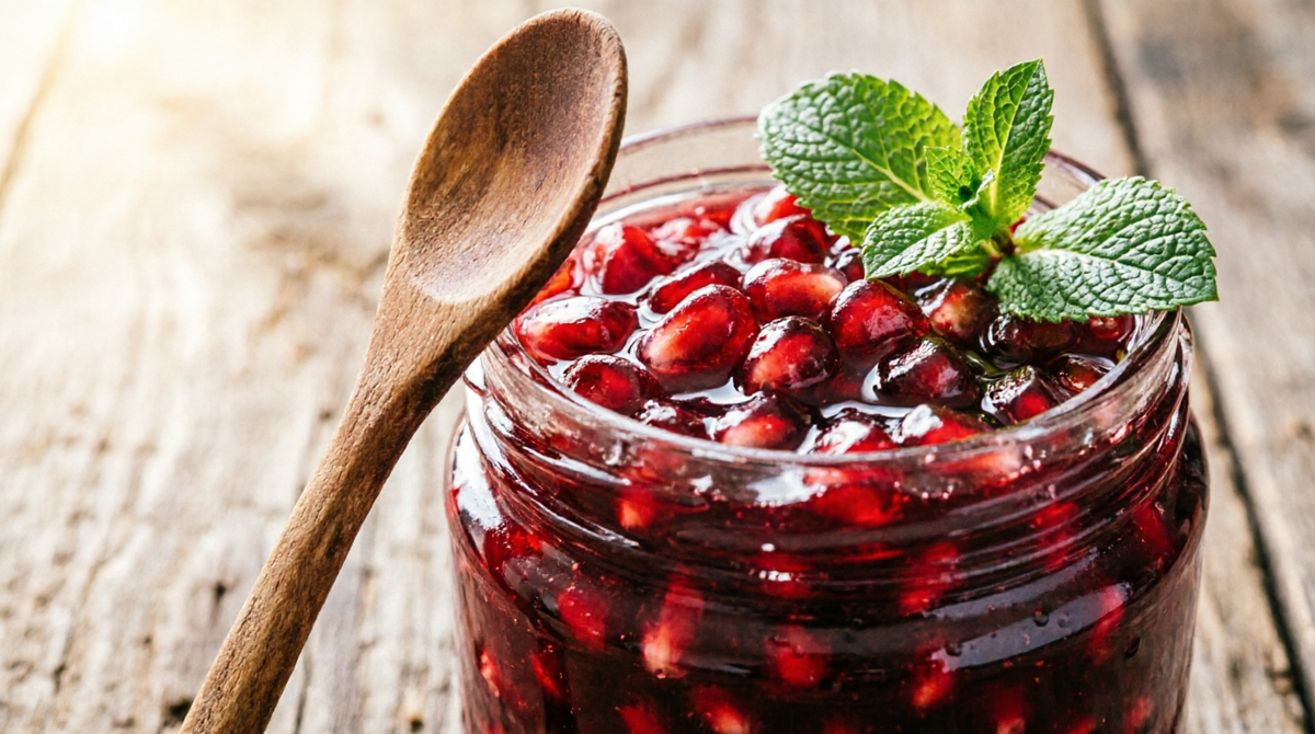 Гранатовое варенье с мятой