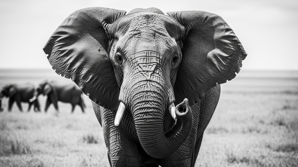 слон, инфразвук, общение слонов, саванна, связь животных