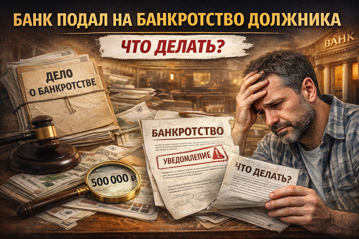 Банк подал на банкротство должника — что делать?