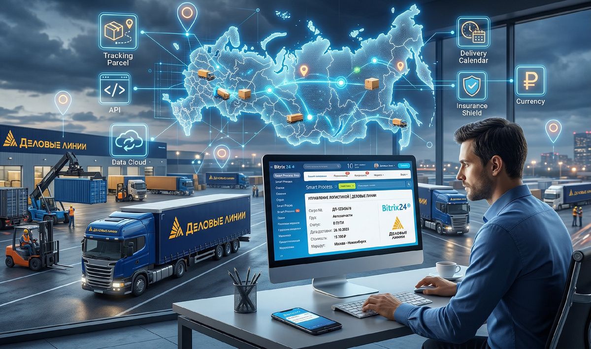 Автоматическая синхронизация Деловых Линий и Битрикс24: управление доставками в одном окне
