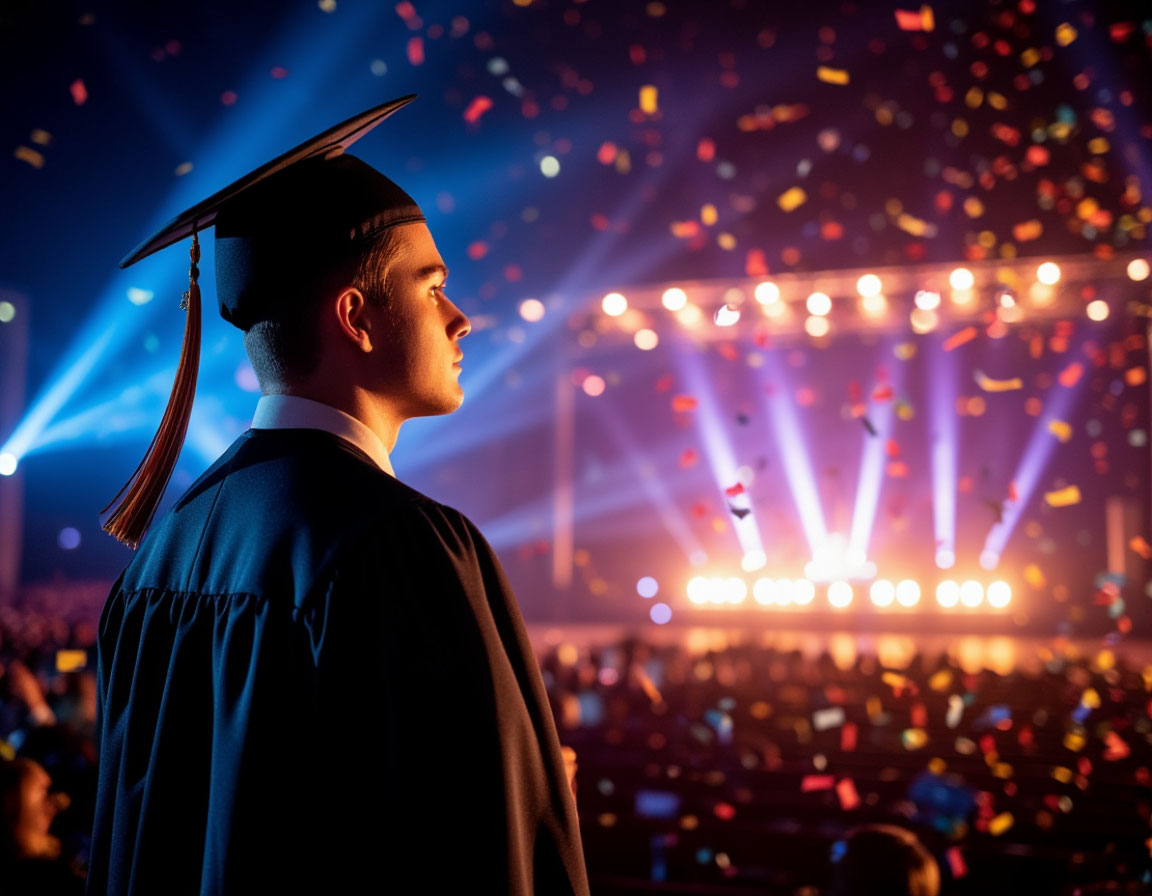 Светлый. Автопортрет на фоне выпускного, который запомнится.