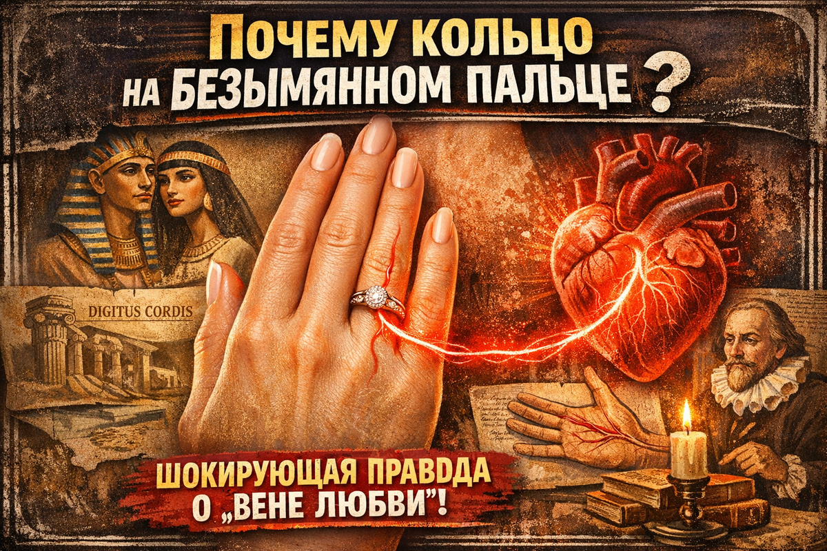 Почему обручальное кольцо носят на безымянном пальце
