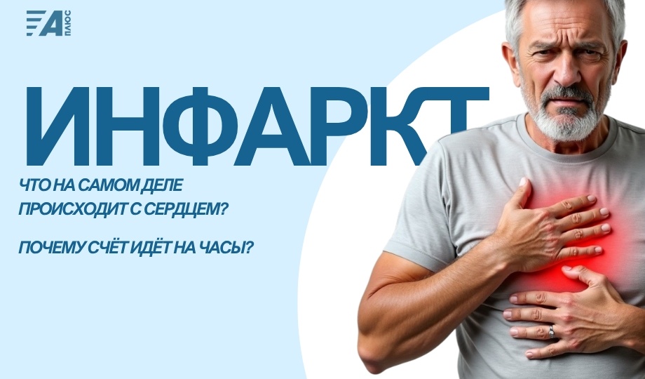 ИНФАРКТ: ЧТО НА САМОМ ДЕЛЕ ПРОИСХОДИТ С СЕРДЦЕМ И ПОЧЕМУ СЧЁТ ИДЁТ НА ЧАСЫ?