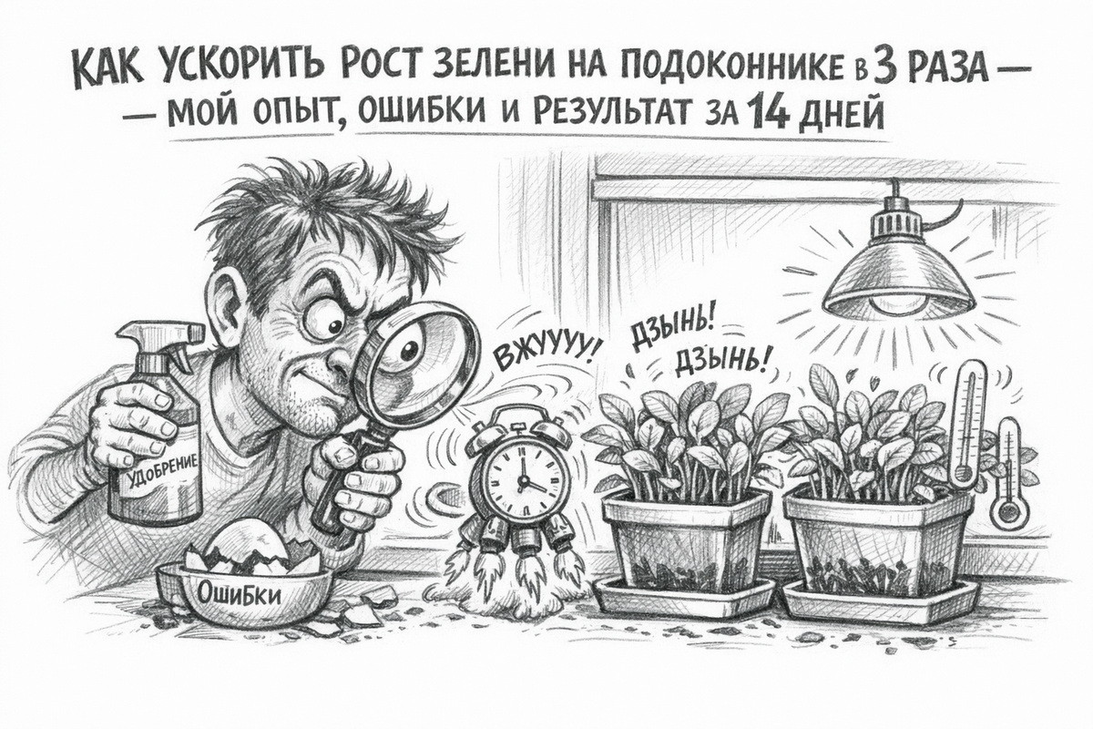 Иллюстрация. Рост растения