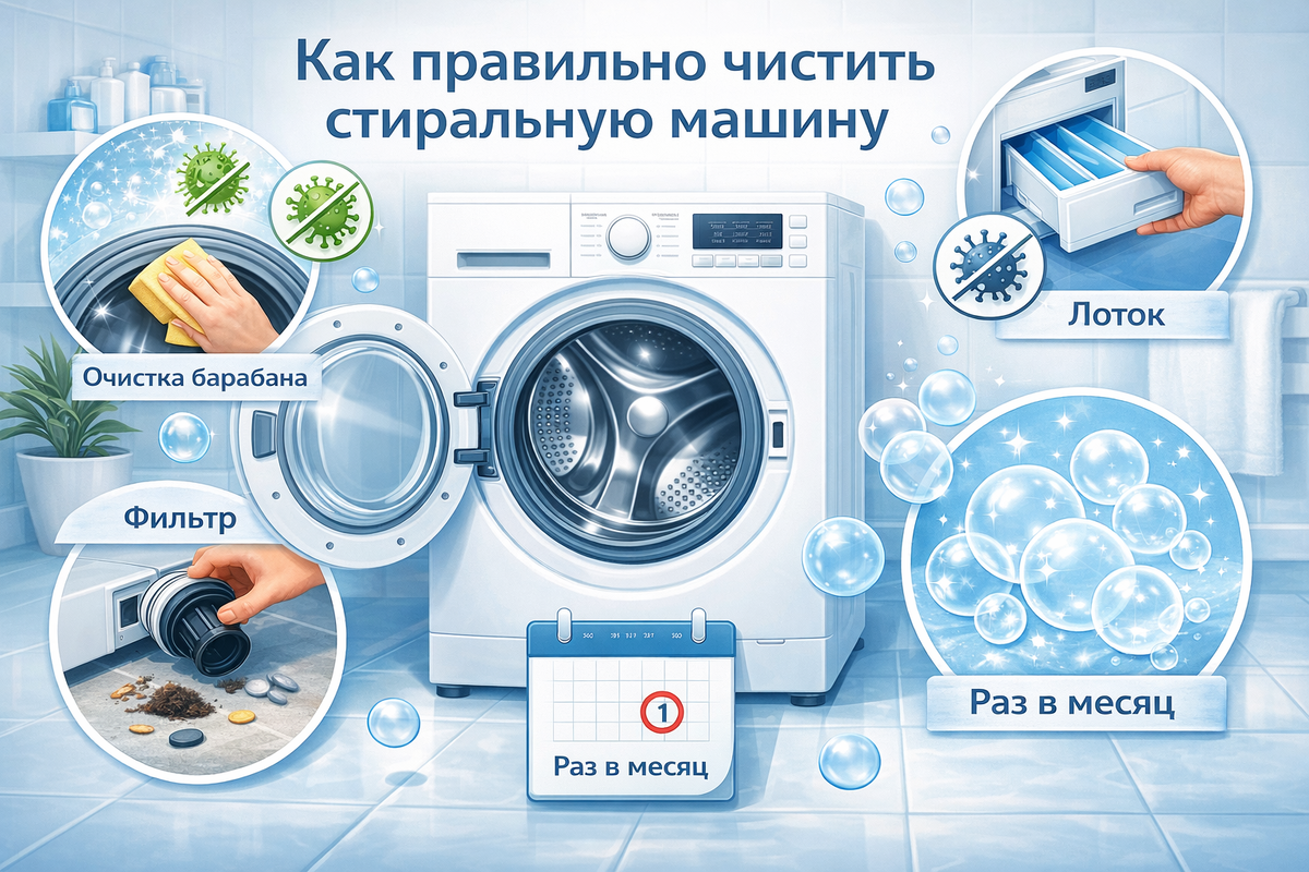 Как правильно очищать стиральную машину полное руководство без мифов