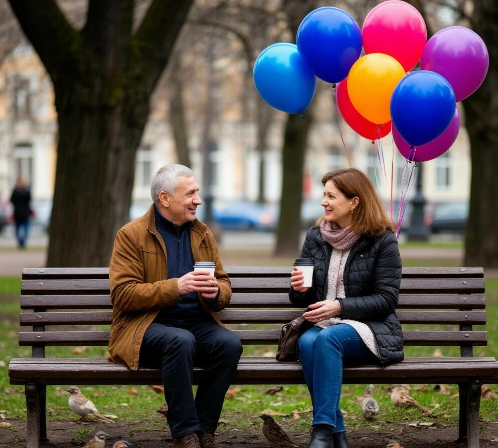 Счастье не купить, но иногда оно очень похоже на разноцветные шары, которые ты держишь за ниточку...