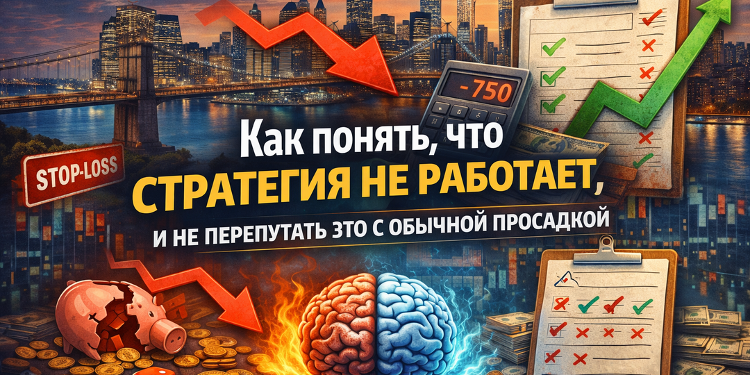 Как понять, что торговая стратегия не работает (и не перепутать это с обычной просадкой) ?