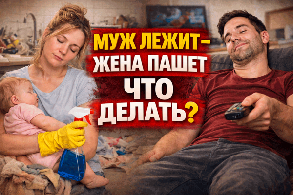 Муж лежит – жена пашет: как вы стали бесплатной службой быта (и почему он не собирается ничего менять)
