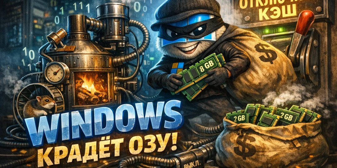 Как Windows незаметно крадет гигабайты ОЗУ под "системный кэш" и можно ли это остановить