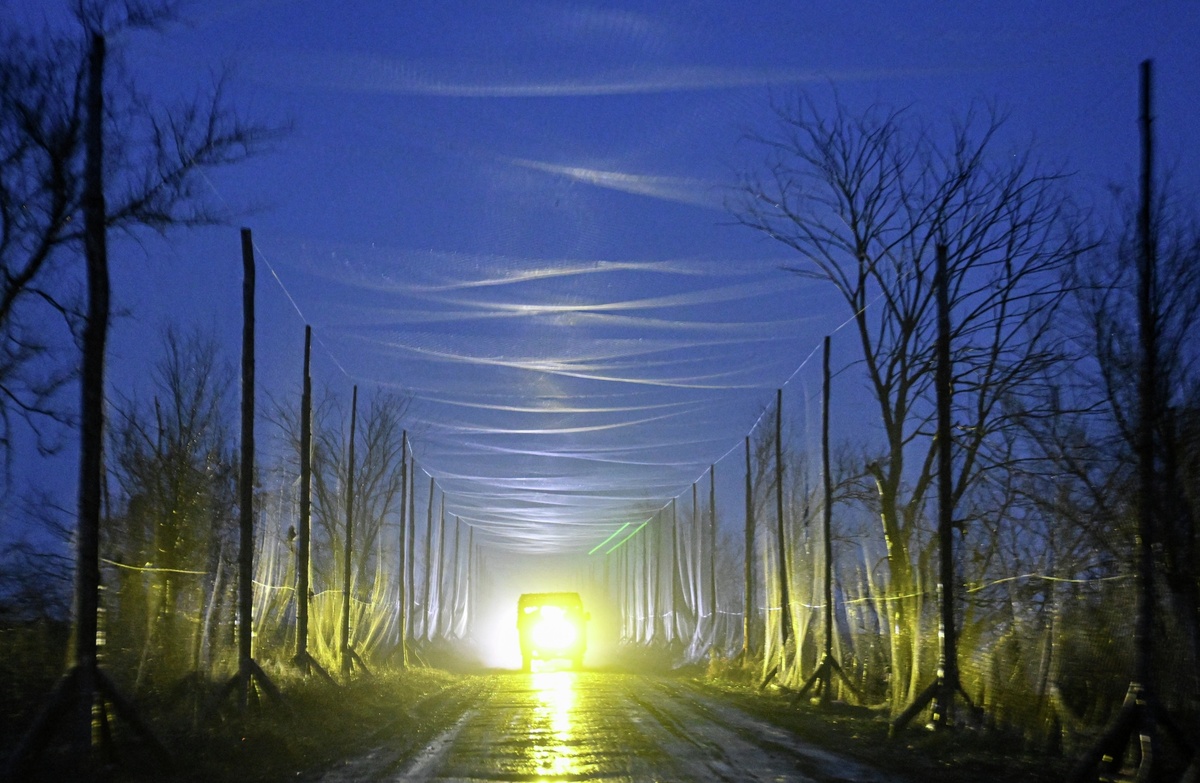    Противодроновая сетка на Красноармейском направлении РИА