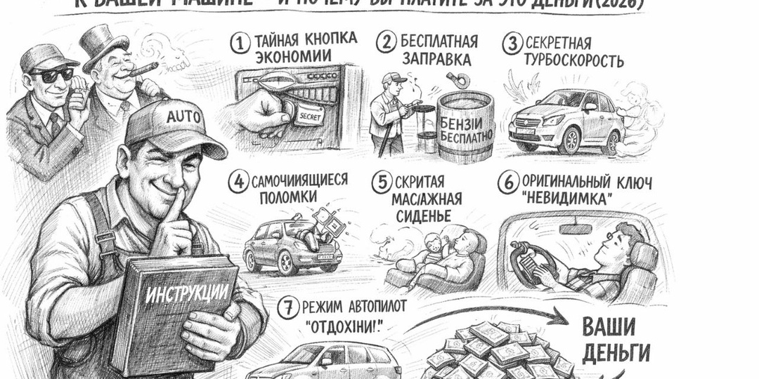 7 СЕКРЕТОВ, КОТОРЫЕ СКРЫВАЮТ В ИНСТРУКЦИЯХ К ВАШЕЙ МАШИНЕ — И ПОЧЕМУ ВЫ ПЛАТИТЕ ЗА ЭТО ДЕНЬГИ (2026)