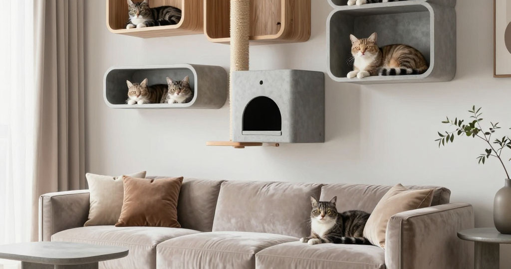 🎩 КОД СТИЛЯ — КОШАЧЬЯ МОДА, Код „Когтеточка-люкс“: Как превратить дом в модный журнал для кота.