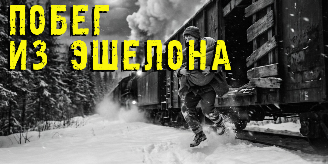 В феврале 1940-го они прыгнули из поезда с детьми — и выжили в лесу. Побег из эшелона в -23 градуса.