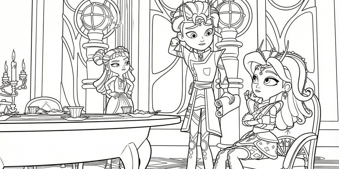 Раскрасим Зарта, Зейну и Алису