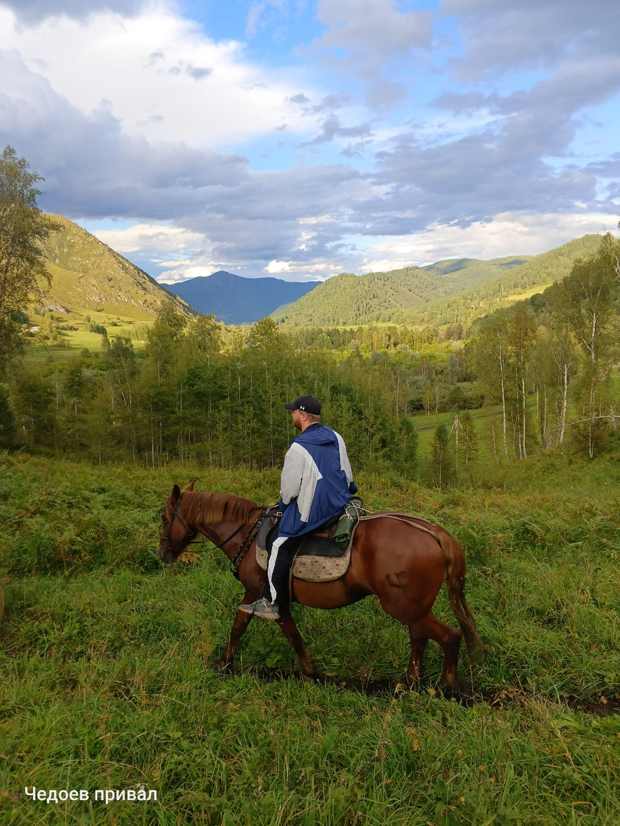 Прогулка на лошади в Горном Алтае