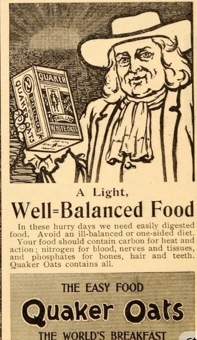 В 1882 году коробка Quaker стала первой в США массовой брендированной упаковкой