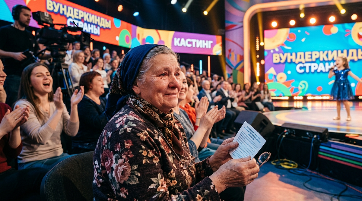 Изображение сгененерировано нейросетью, но история реальная, на таких передачах запрещены съемки.