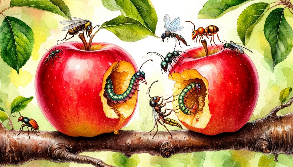 Сказка о двух червячках и волшебном яблоке: