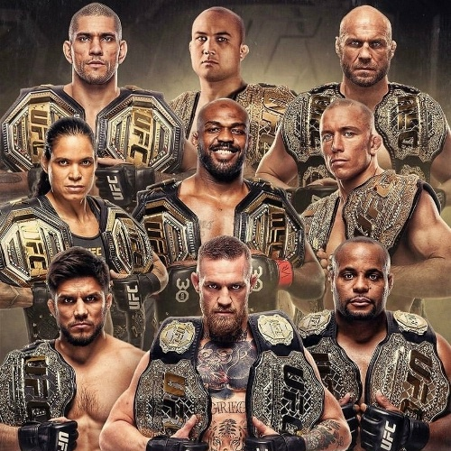 Топ-5 стран с наибольшим количеством чемпионов в UFC