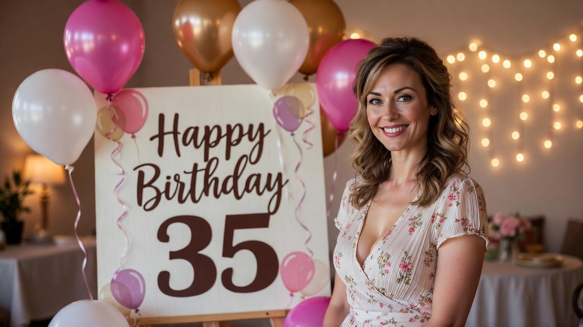 Поздравления с днем рождения женщине 35 лет проза