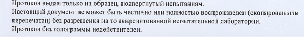 Фрагмент протокола