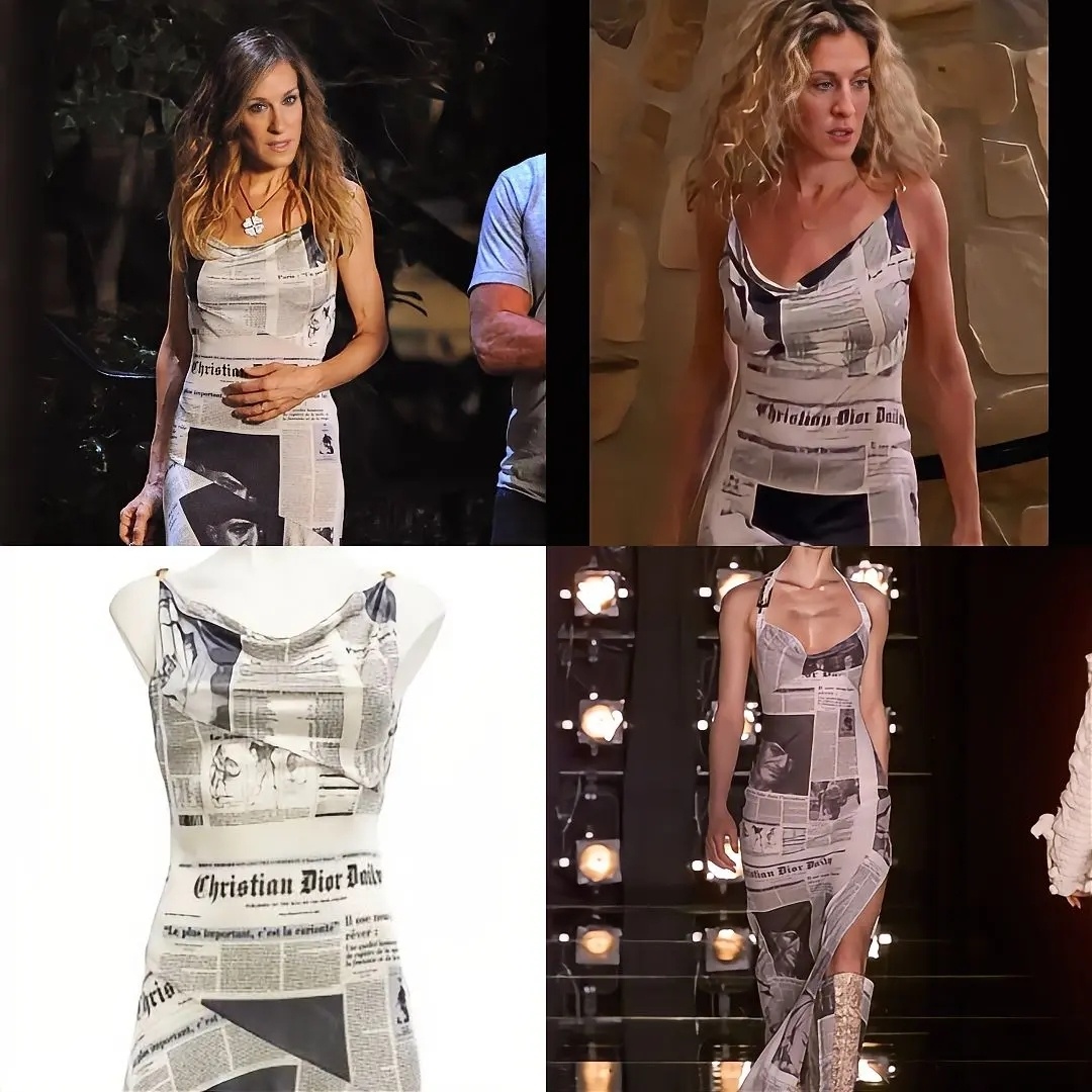 Легендарный «газетный» принт Джона Гальяно, фотоколлаж автора статьи