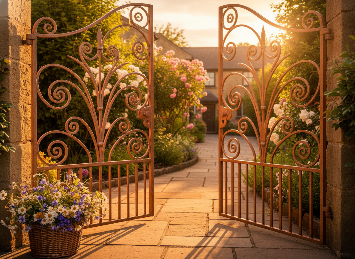 Ворота распахнуты. Солнце, цветы, дорожка, зовущая внутрь. Тысячу лет назад здесь был ров, подъёмный мост и стража с луками. А сегодня — просто приглашение войти. Как вход из крепости превратился в символ гостеприимства? Читайте в новом расследовании