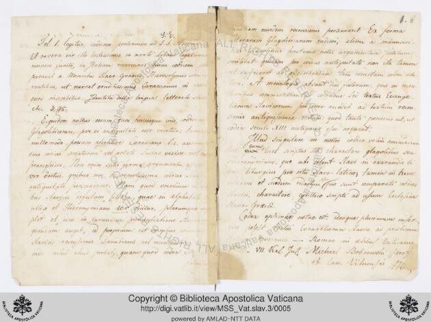 Рукопись хранится под шифром Vat. slav. 3 . Это полная цифровая копия, доступная для свободного просмотра.