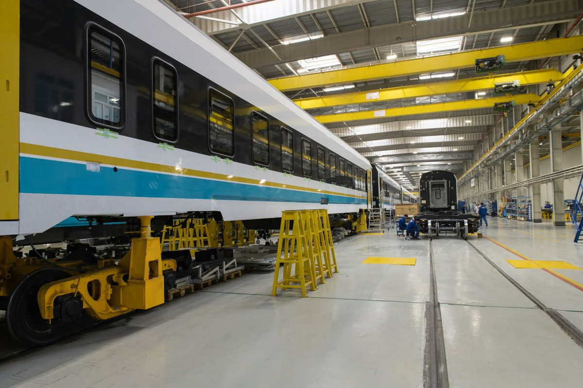 Пассажирский вагонов локомотивной тяги от Stadler для Казахстана. Источник: КТЖ