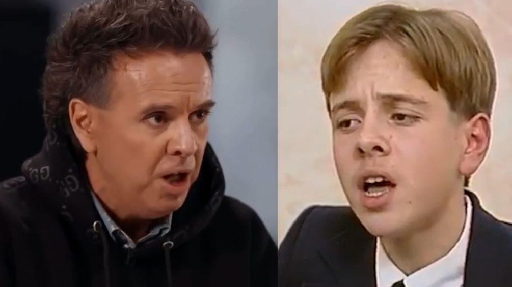   Свои первые песни Андрей Губин начал сочинять и петь ещё в 7 классе. Юного таланта заметили и пригласили в передачу "До 16 и старше...". Фото: кадр видео