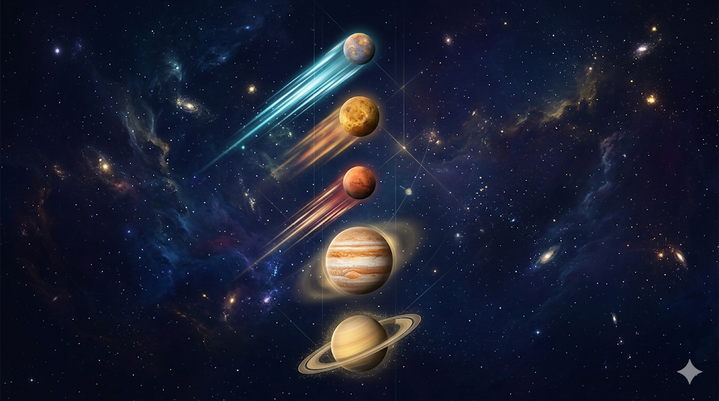 Чем медленнее планета — тем глубже и дольше её транзитное влияние